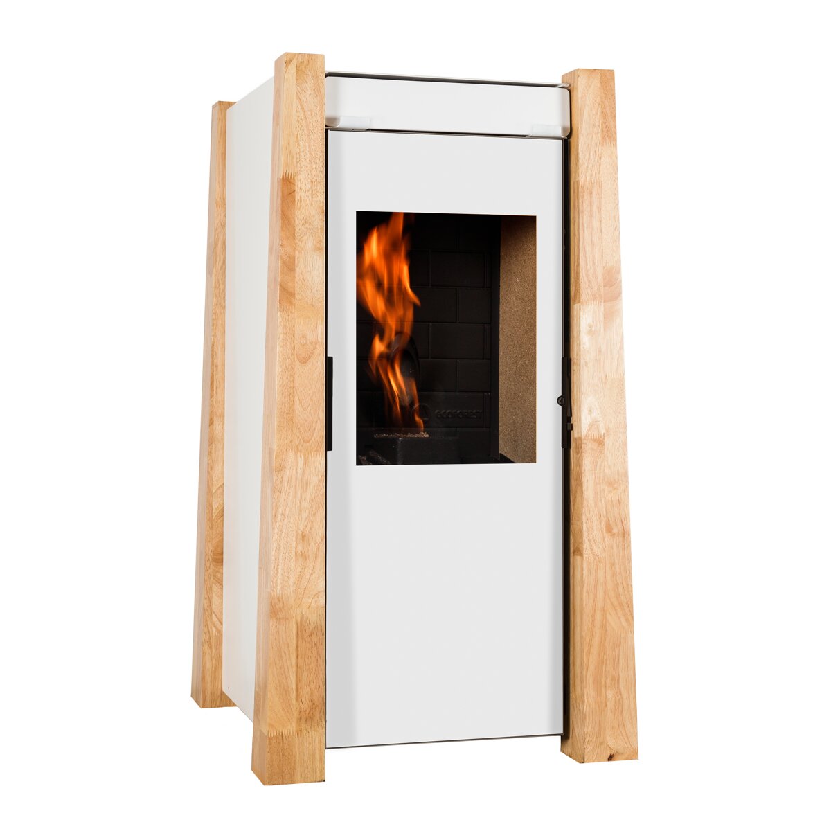 Imagen 0 de Estufa pellet Keops Blanca 9,5Kw