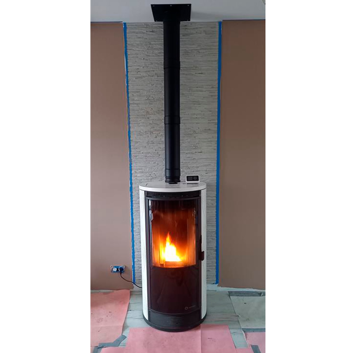 Estufa pellet Marsella Blanca 9,9Kw Blanco-2