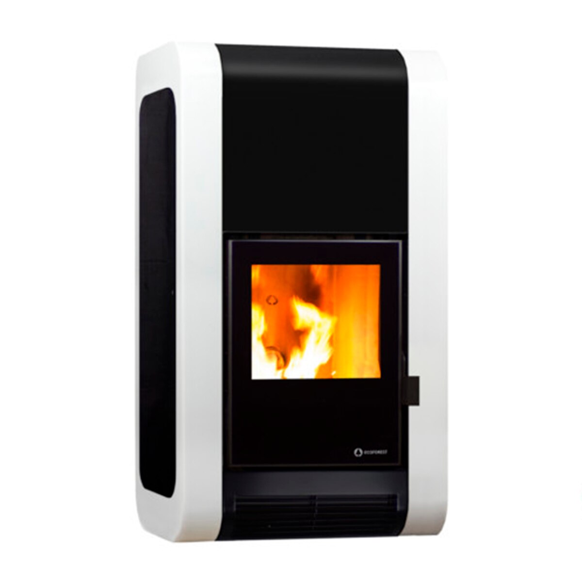 Estufa pellet canalizable Oslo Blanca30Kw Blanco-3