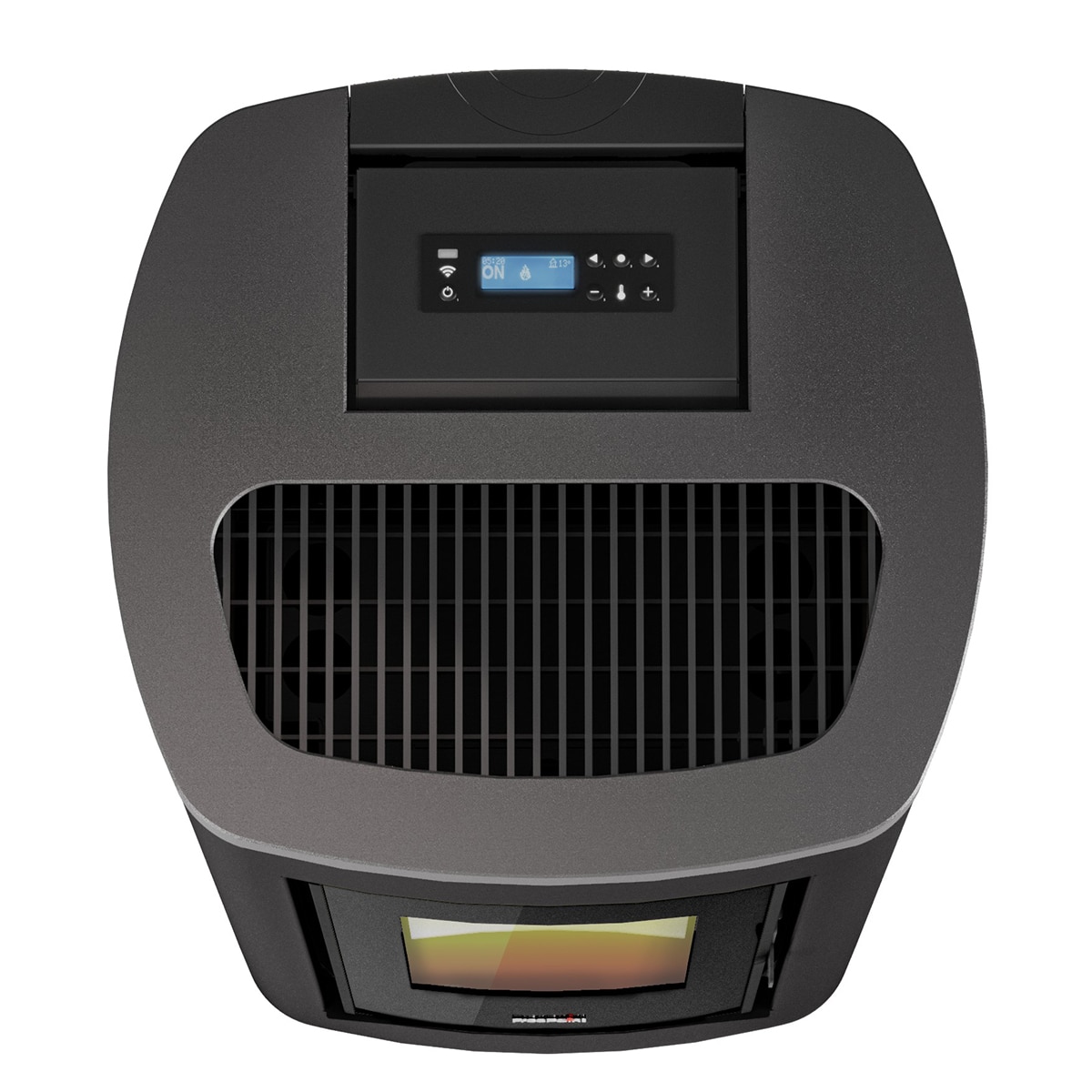 Estufa de pellet canalizable Eclipse Plus 11 de 10,5 kW Antracita-5