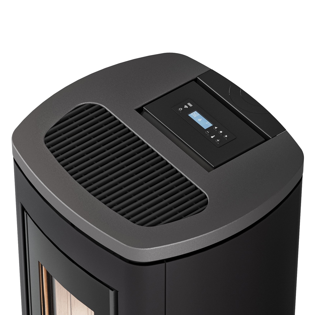 Estufa de pellet canalizable Eclipse Plus 11 de 10,5 kW Antracita-6