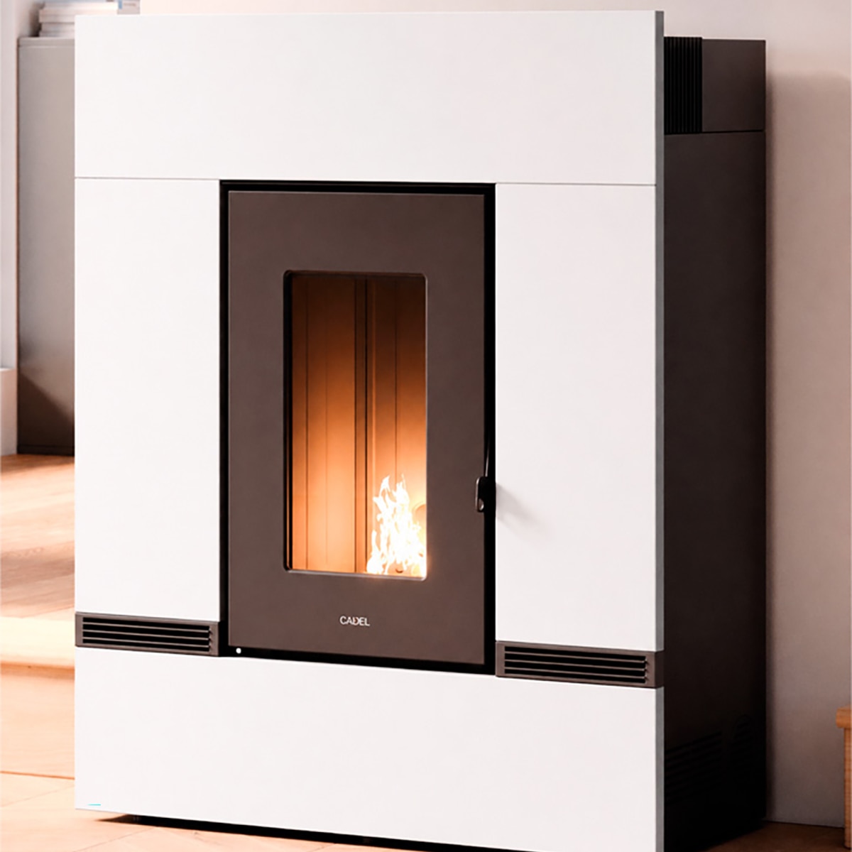 Estufa de pellet Mithos Plus 14 PS de 13,7 kW Blanco-2
