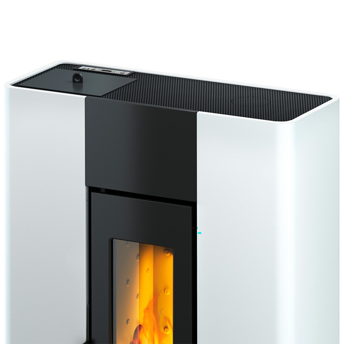 Estufa de pellet Roxy Stand 7kW Blanco-3