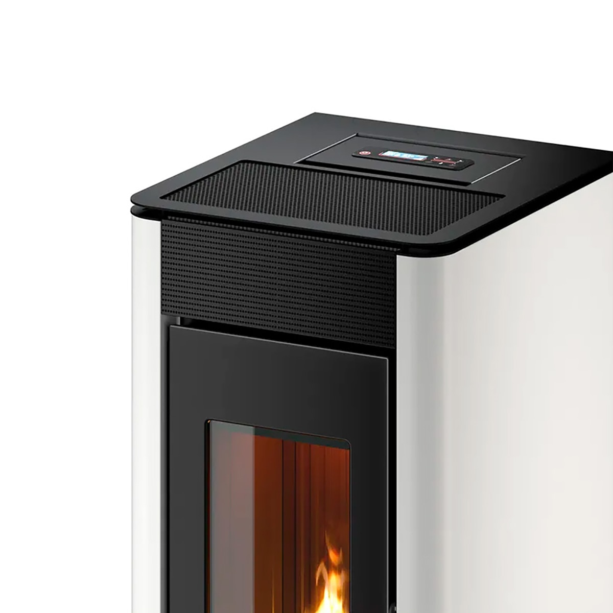 Estufa de pellet Freepoint Indaco 11 de 10,5 kW Blanco-2