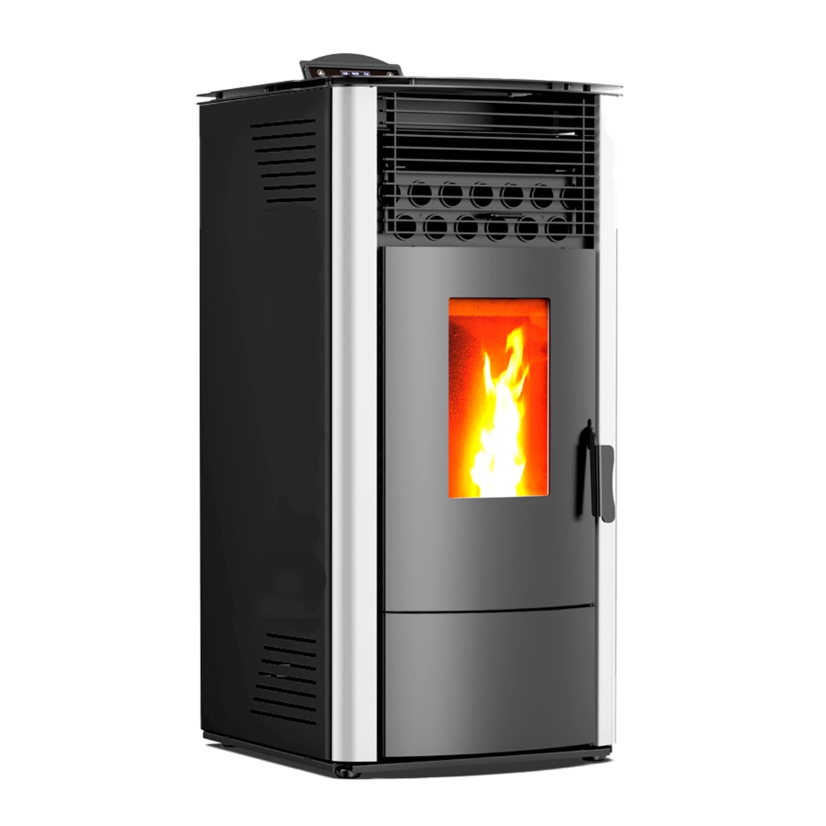 Estufa de pellets canalizada 9.47 kW A++ multizona Negro-1