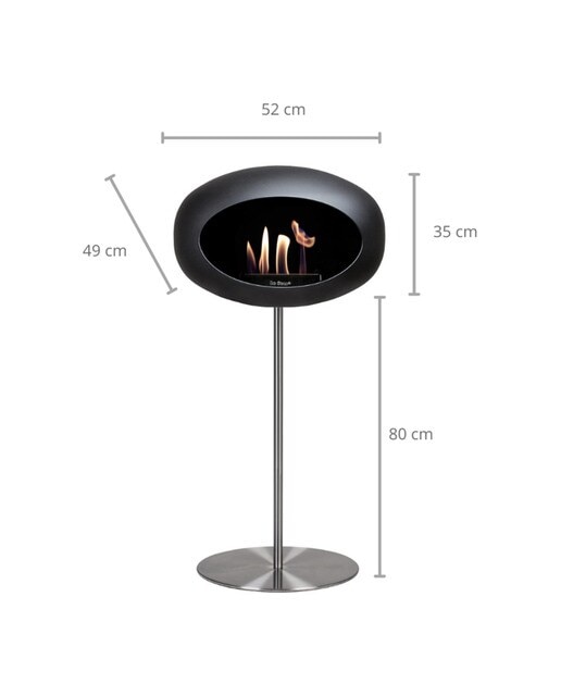STEEL HIGH CÚPULA NG POSTE AC Preto/Aço-8