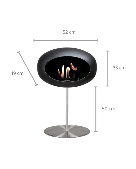 STEEL LOW CÚPULA NG POSTE AC Preto/Aço-7