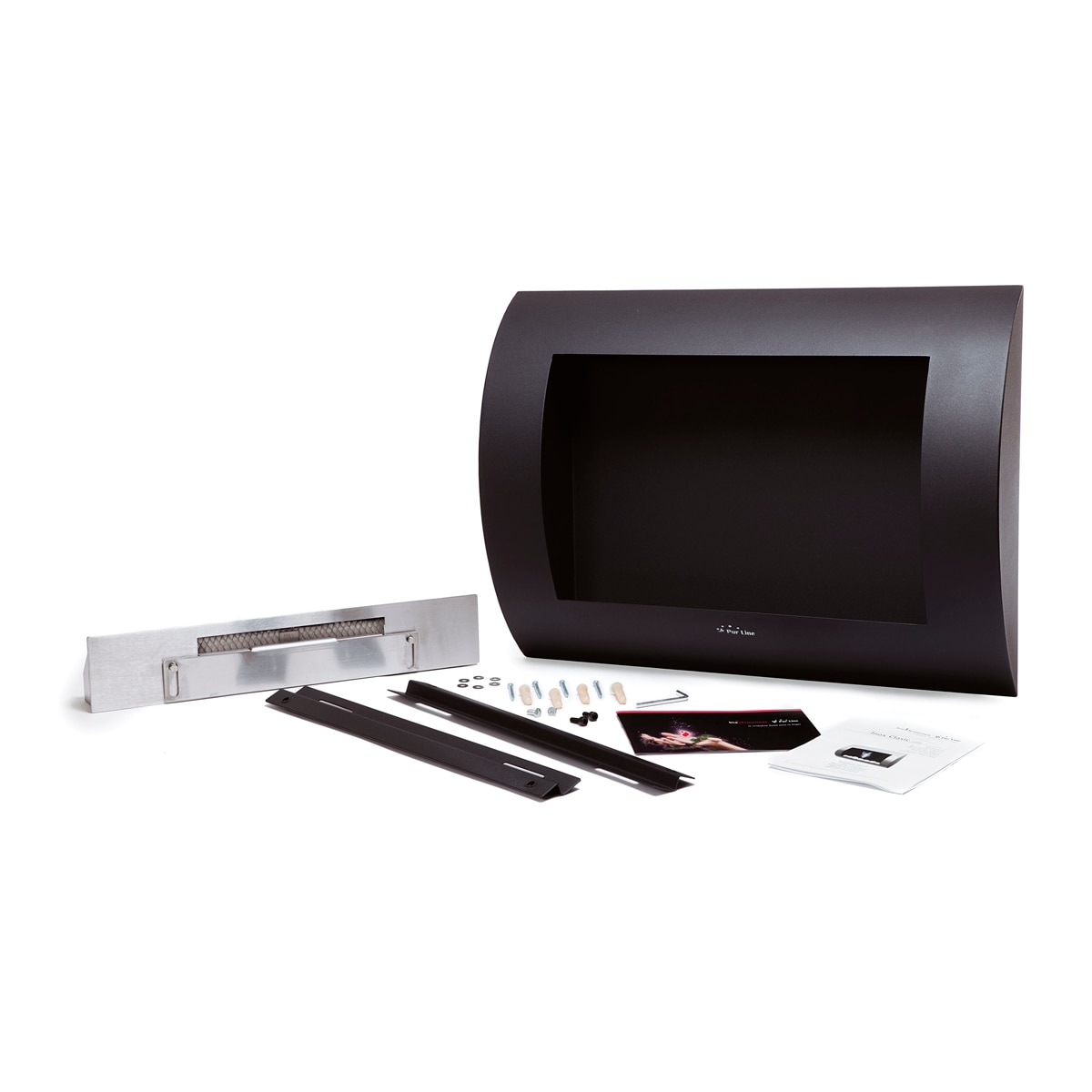 Chimenea Bioetanol 1,5 kW Inox Classic B 1 l Negro-2