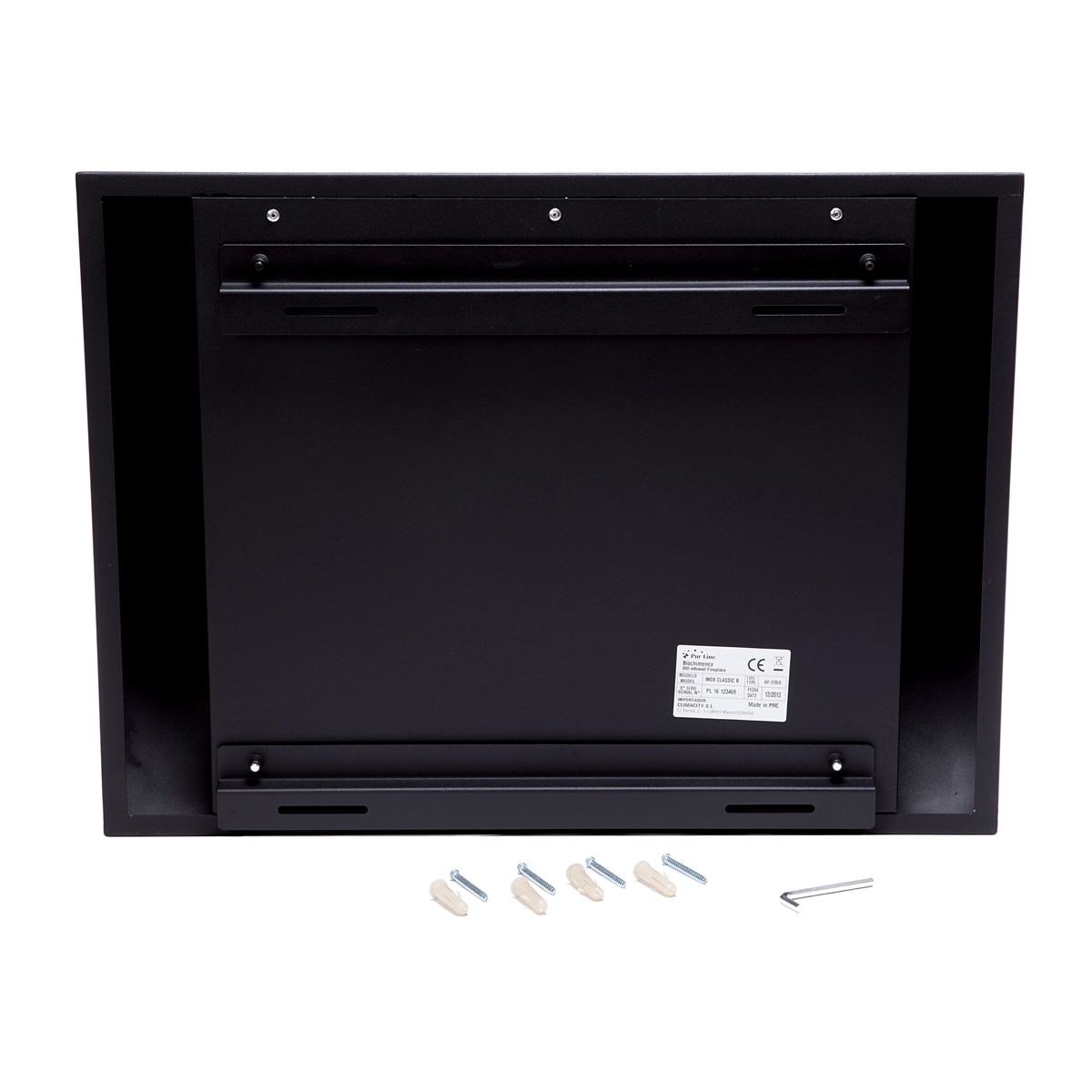 Chimenea Bioetanol 1,5 kW Inox Classic B 1 l Negro-4