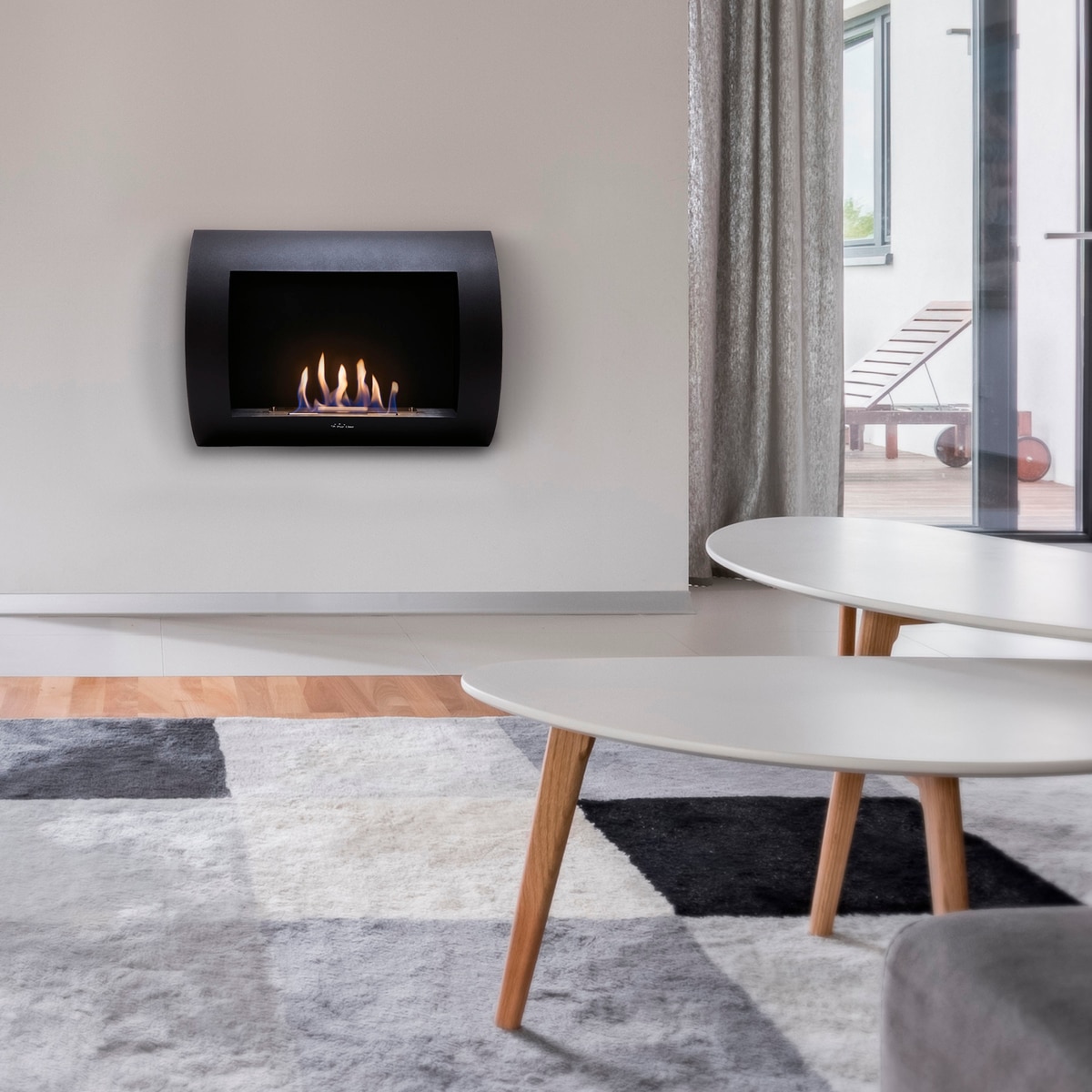 Chimenea Bioetanol 1,5 kW Inox Classic B 1 l Negro-8