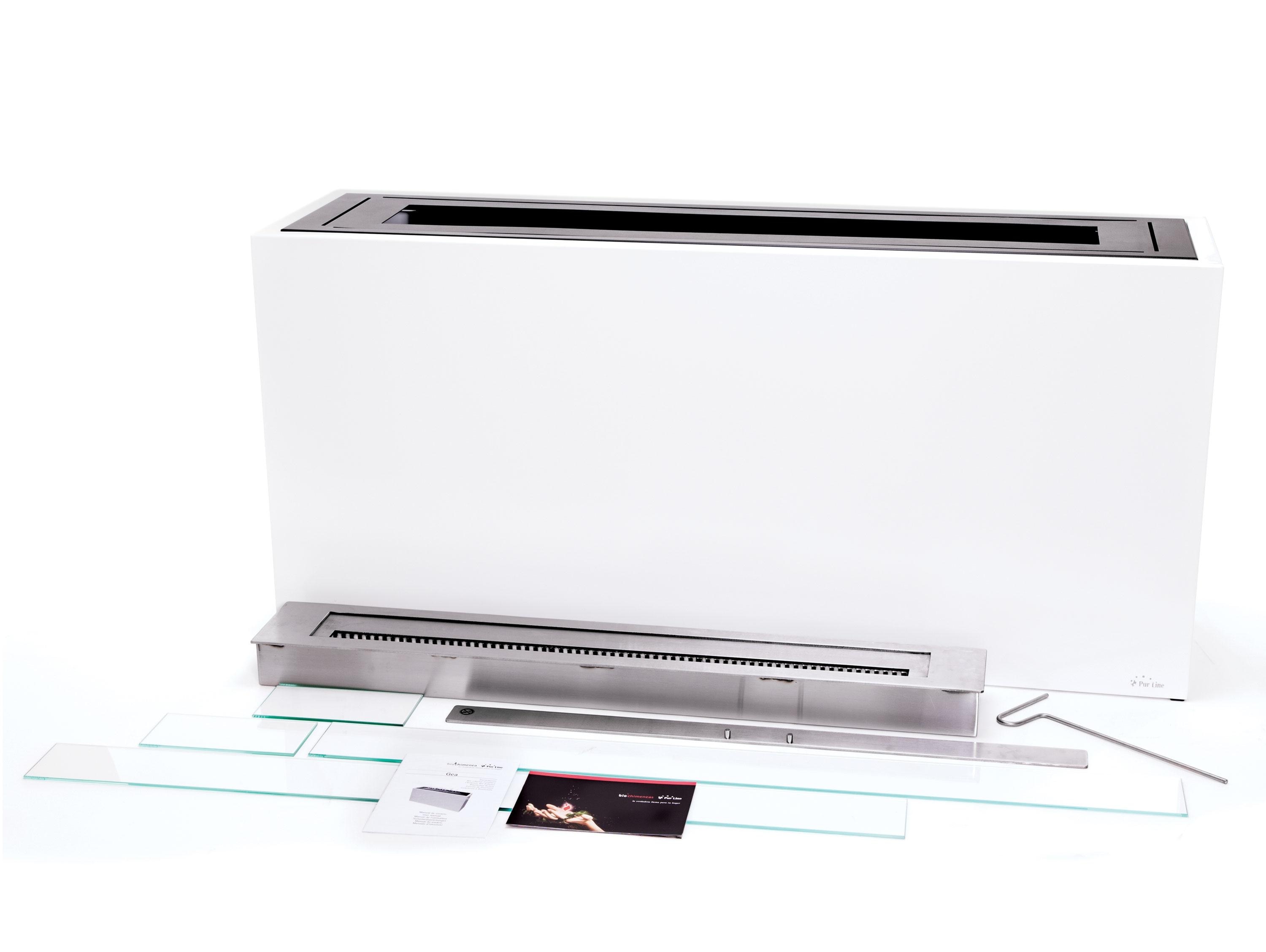 Chimenea Bioetanol Modular de Suelo 5 kW Gea 5 l Blanco-3
