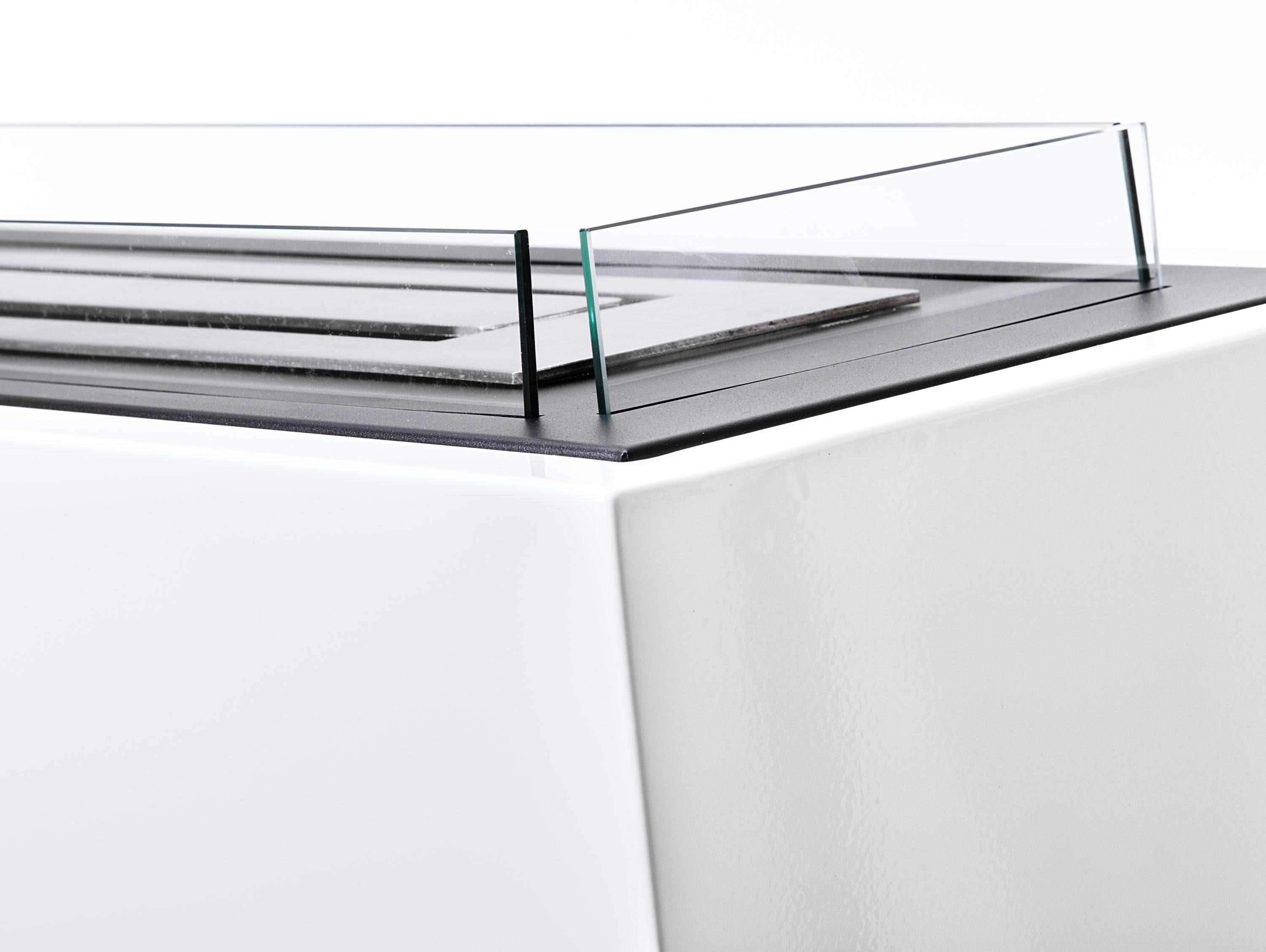 Chimenea Bioetanol Modular de Suelo 5 kW Gea 5 l Blanco-4