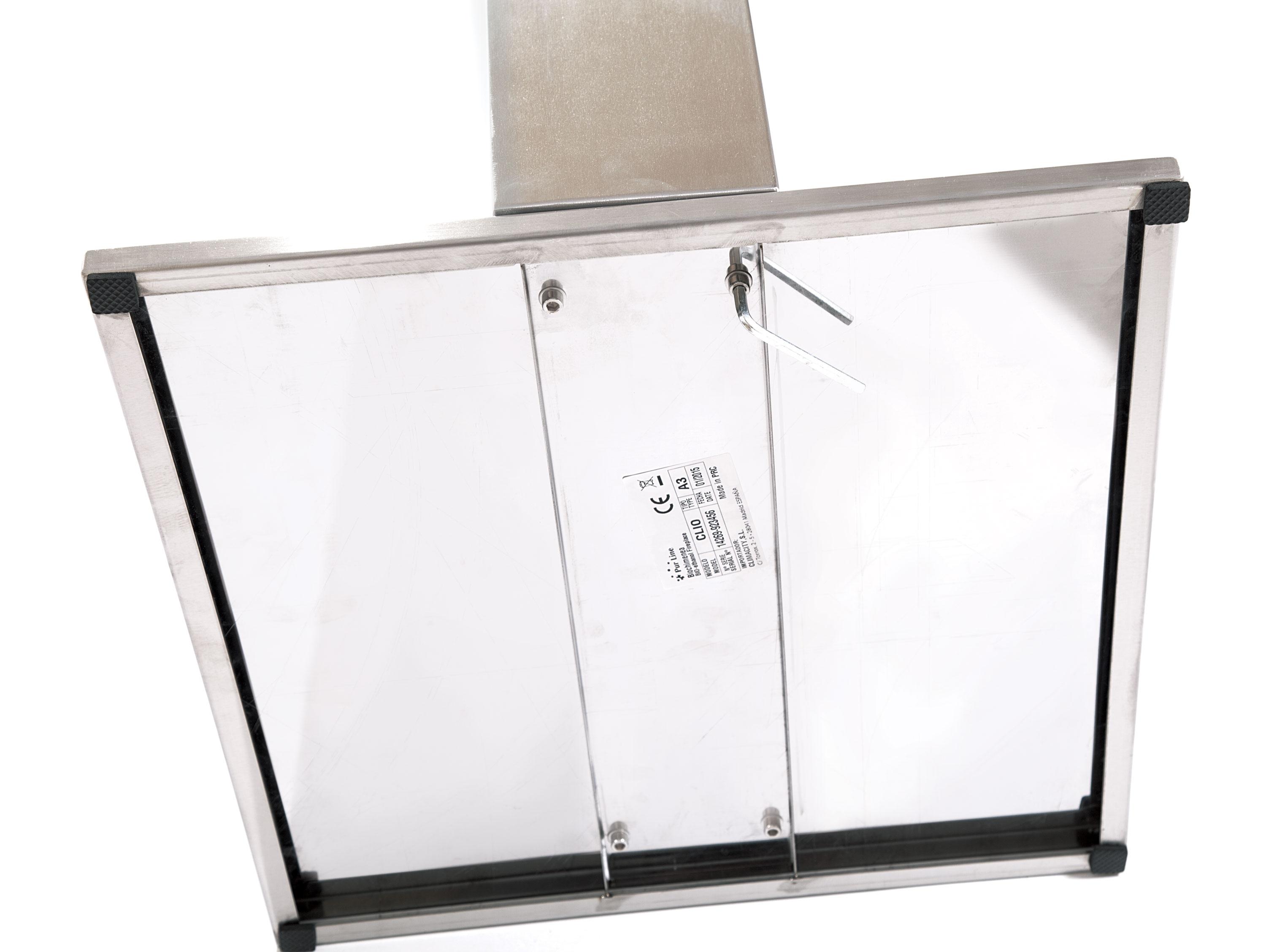 Chimenea Bioetanol de Suelo 1,5 kW Clio 0,8 l Acero Inox-5