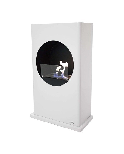 Chimenea Bioetanol de Suelo 2,5 kW Dionysus 1,5 l Blanco-1
