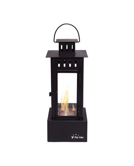 Chimenea Bioetanol de Sobremesa 1 kW Iris B 0,5 l Negro-2