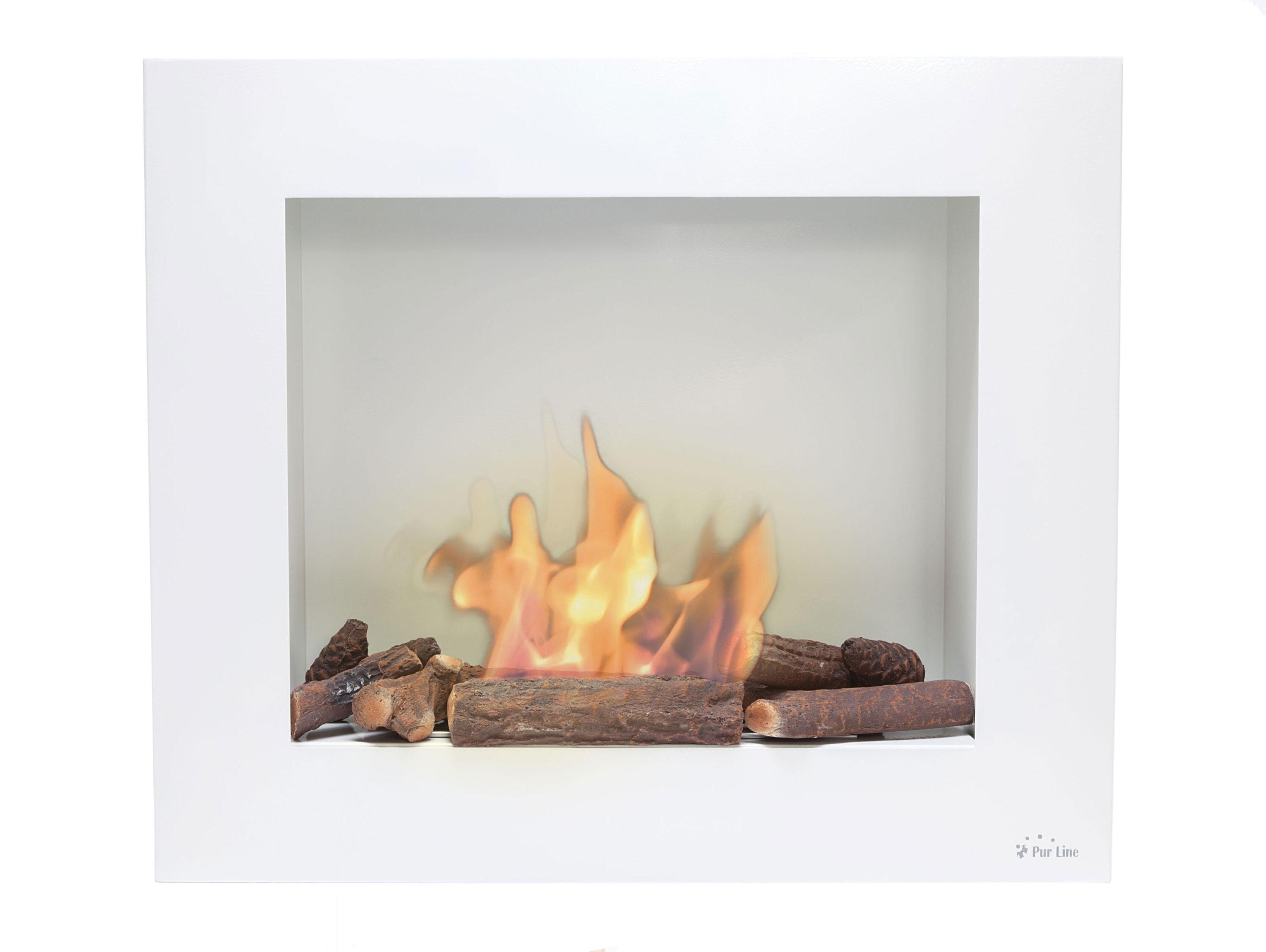 Chimenea Bioetanol 1,75 kW Bestbio con Regulador de Llama 1,2 l Blanco-2