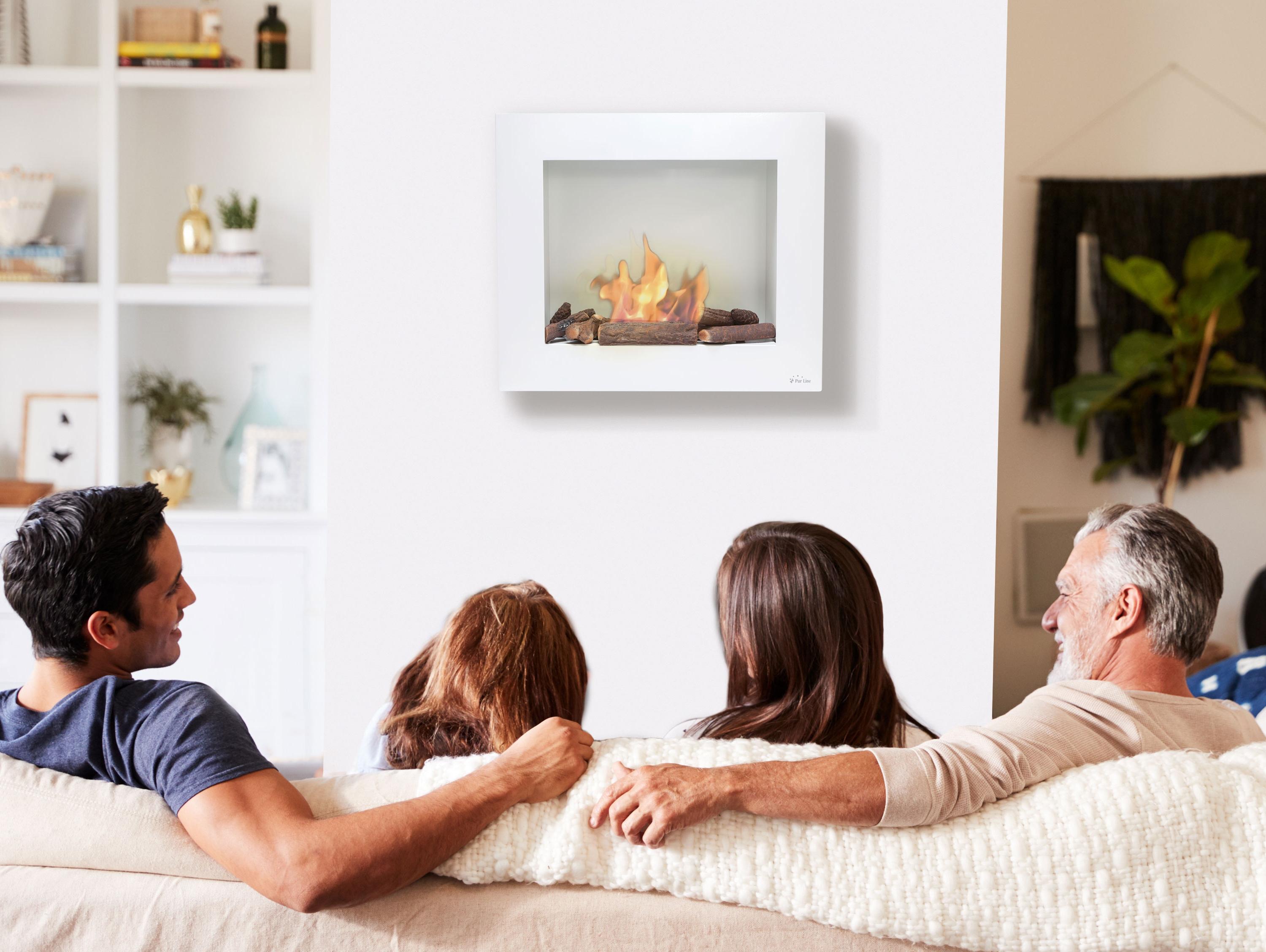 Chimenea Bioetanol 1,75 kW Bestbio con Regulador de Llama 1,2 l Blanco-8