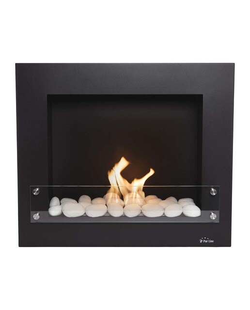 Chimenea Bioetanol 2 kW Bestbio Design con Regulador de Llama 1,2 l Negro-2