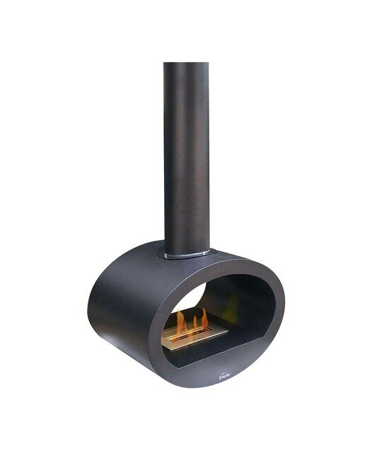 Chimenea Bioetanol de Techo 2 kW Syke 1,5 l Negro-4