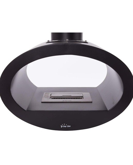 Chimenea Bioetanol de Techo 2 kW Syke 1,5 l Negro-5