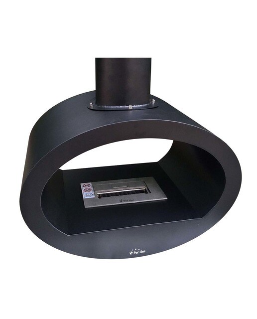 Chimenea Bioetanol de Techo 2 kW Syke 1,5 l Negro-6