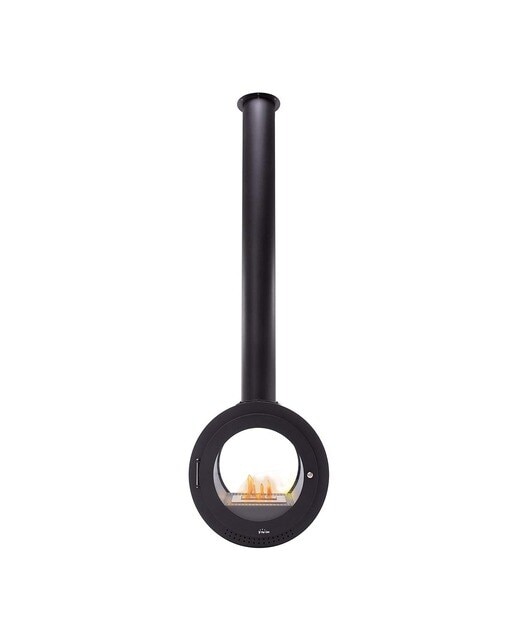 Chimenea Bioetanol Techo 2,5 kW Syke Redonda 1 l Negro-2
