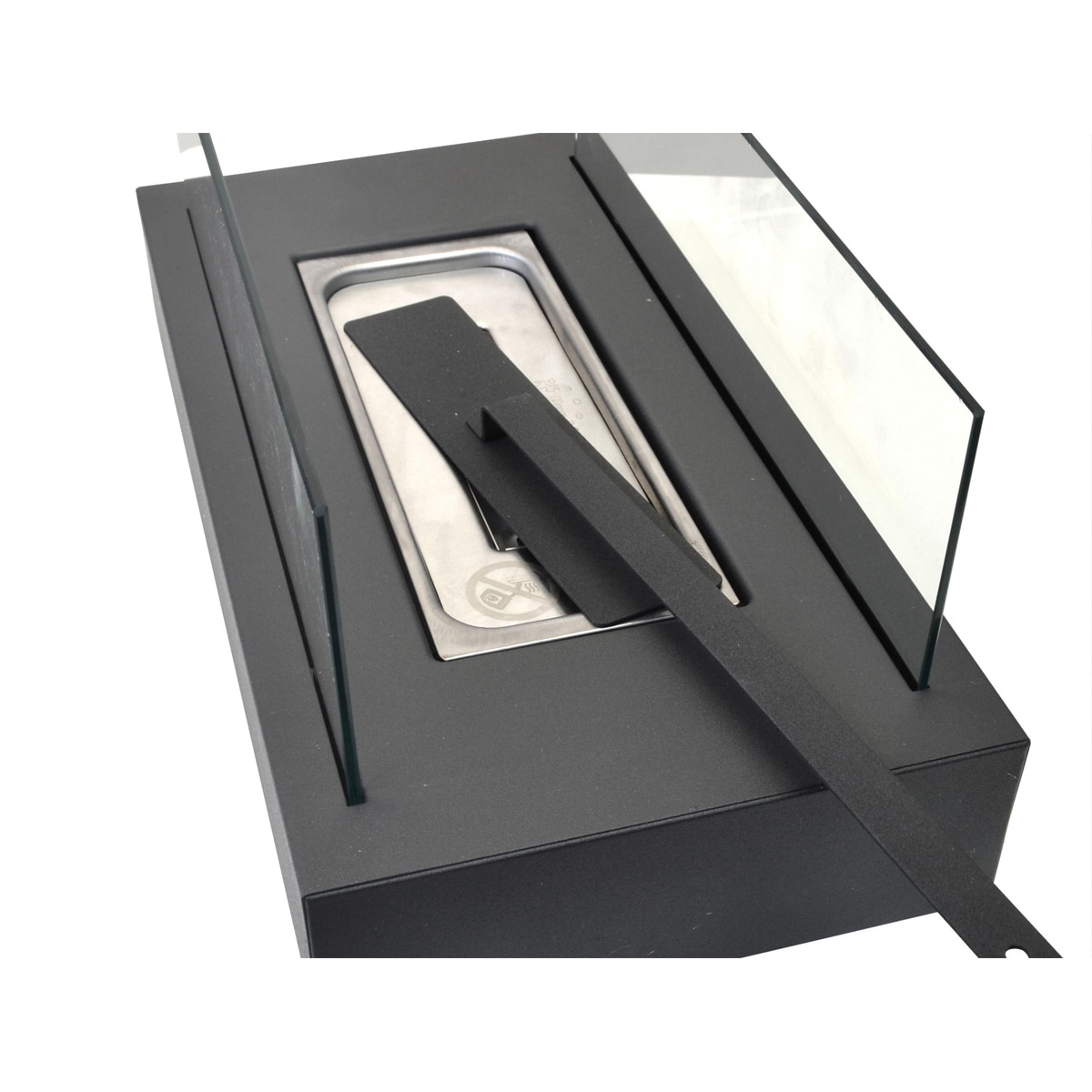 Estufa bioalcohol Algeiros 750W Negro Negro-13
