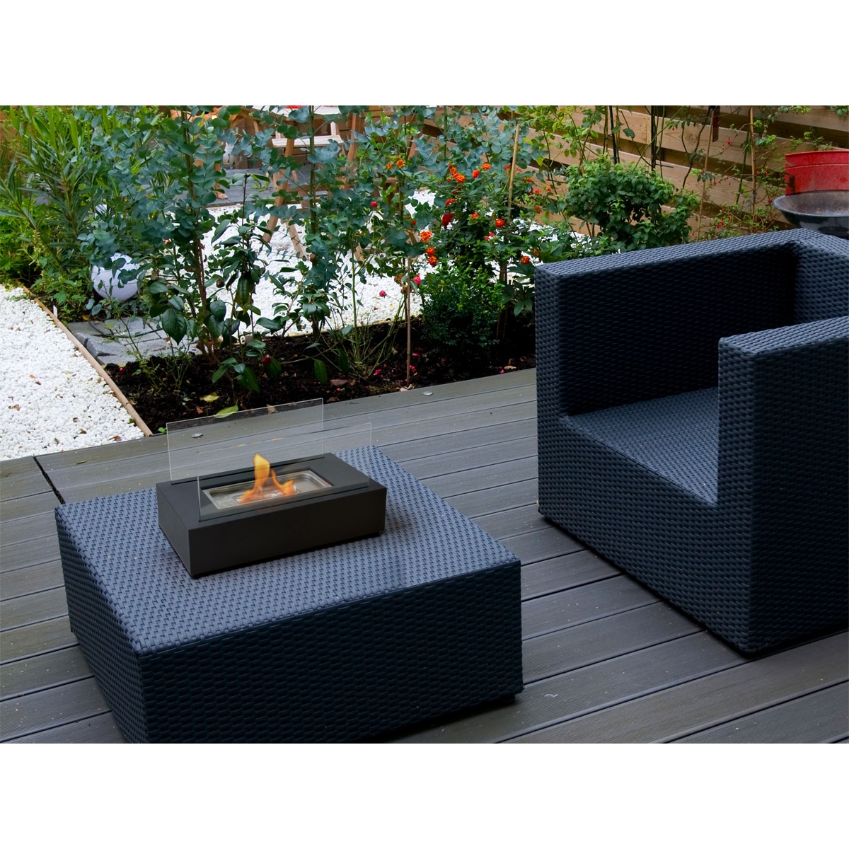 Estufa bioalcohol Algeiros 750W Negro Negro-14