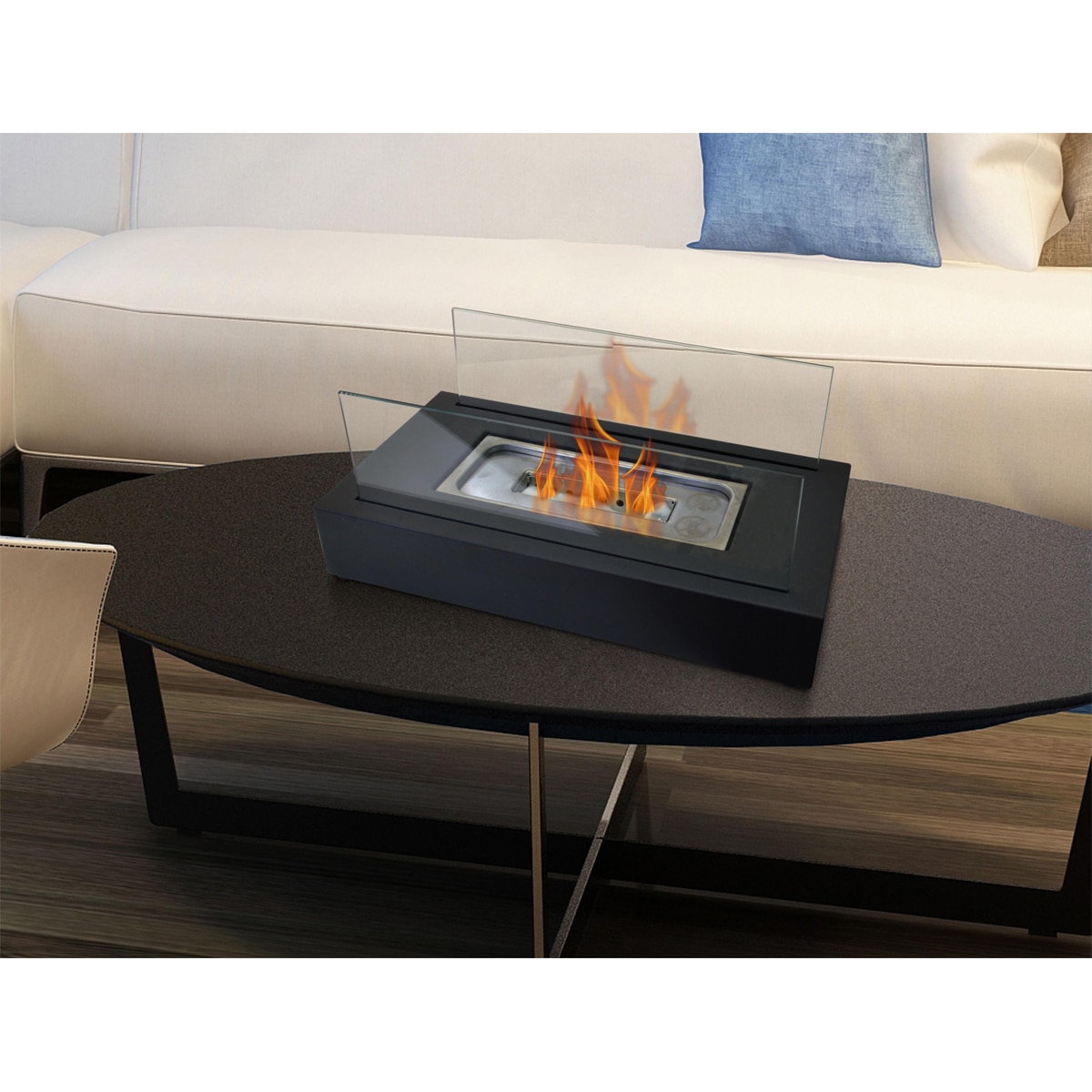 Estufa bioalcohol Algeiros 750W Negro Negro-15