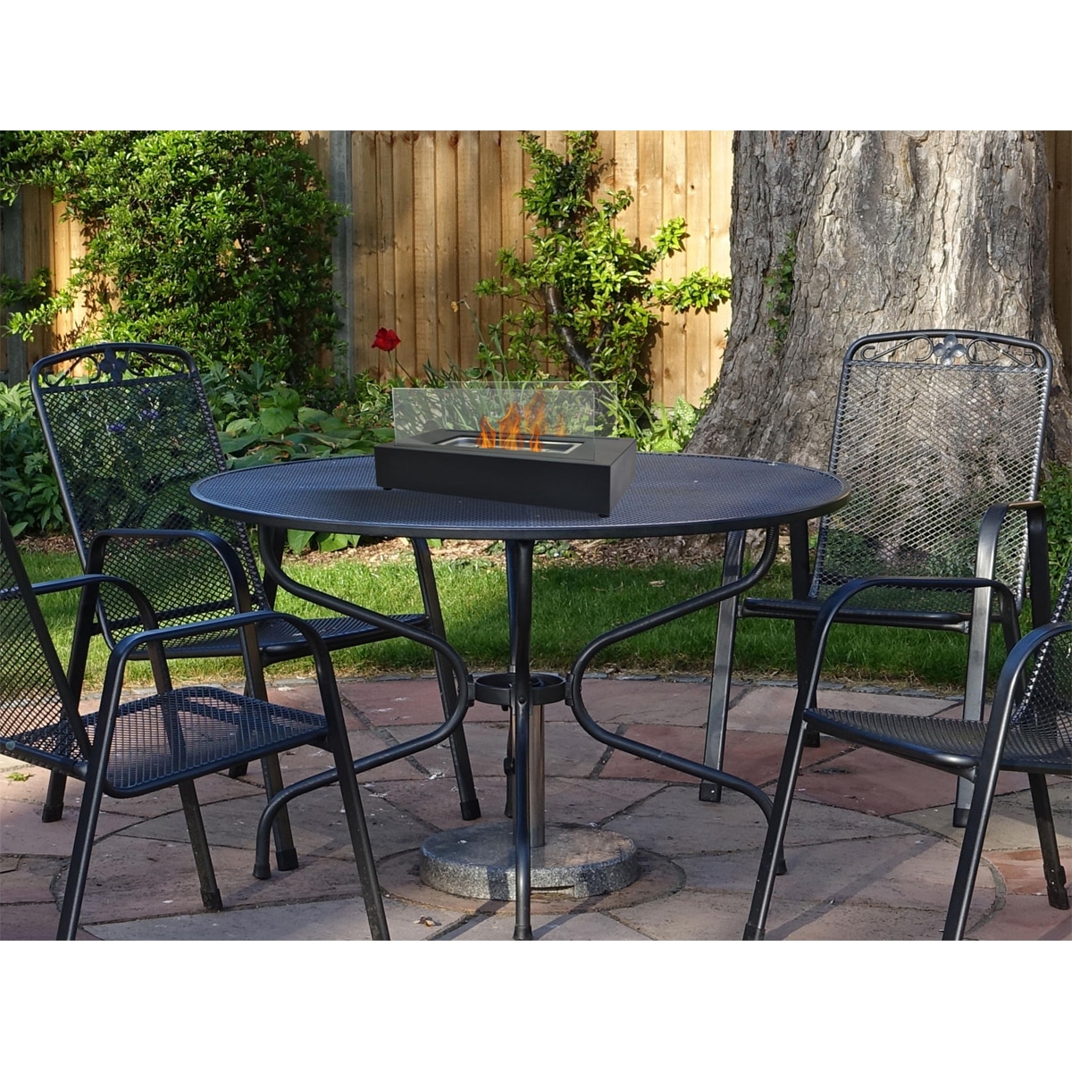 Estufa bioalcohol Algeiros 750W Negro Negro-16
