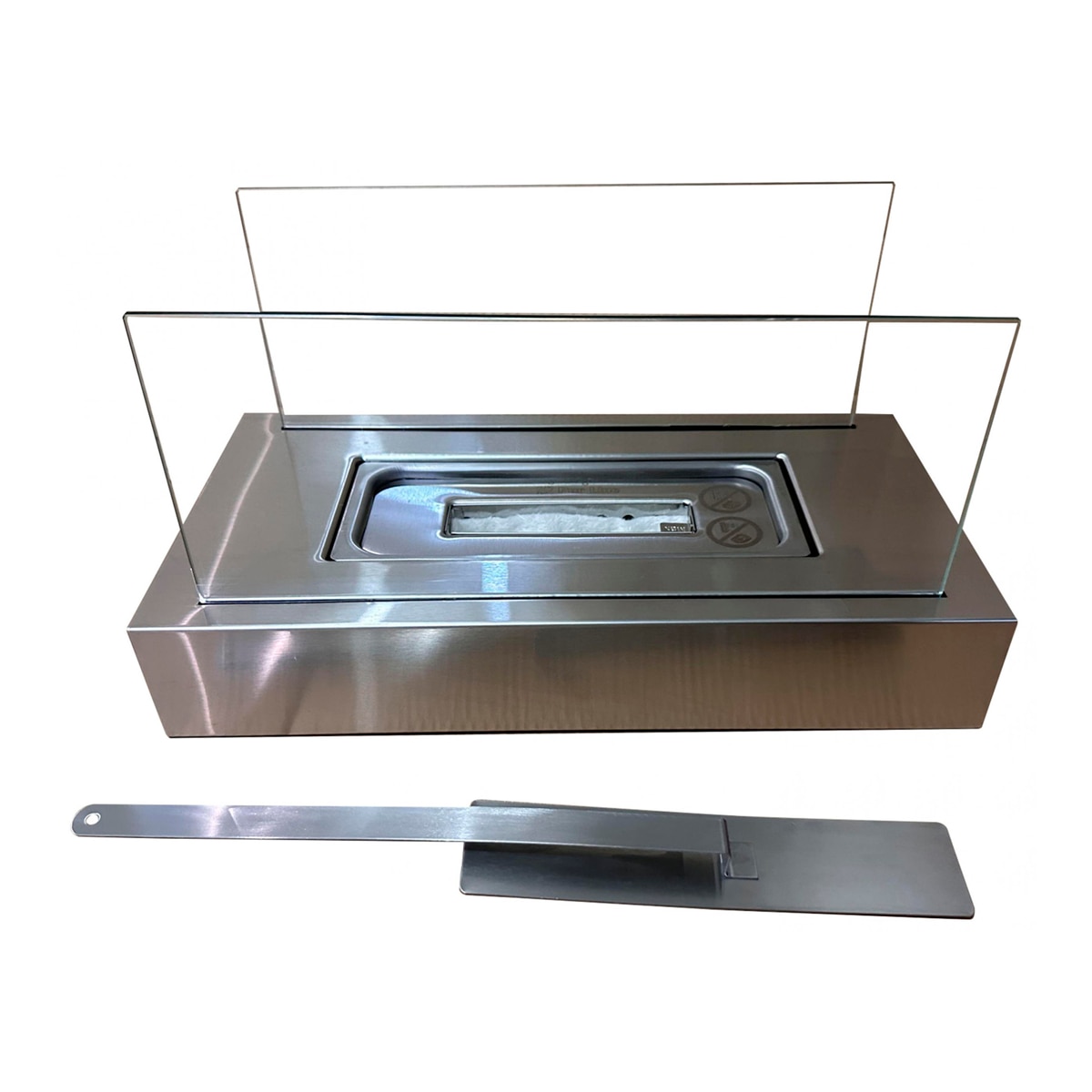 Estufa bioalcohol Algeiros 750W Inox Acero Inox-2