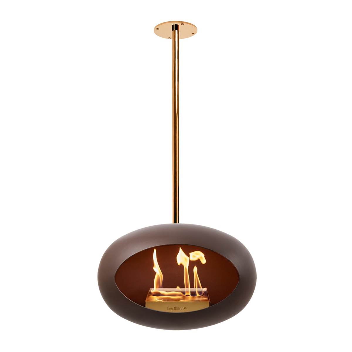 Chimenea de bioetanol SKY Marrón-3