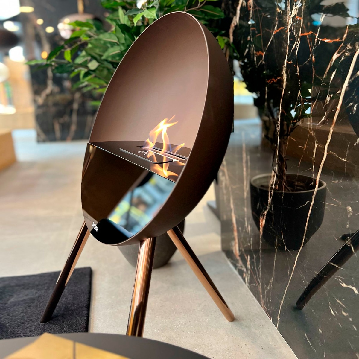 Chimenea de bioetanol EYE 802220 Marrón-4