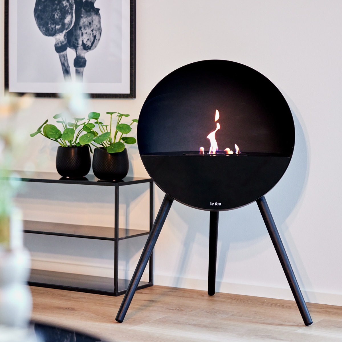 Chimenea de bioetanol EYE 802016 Negro-6
