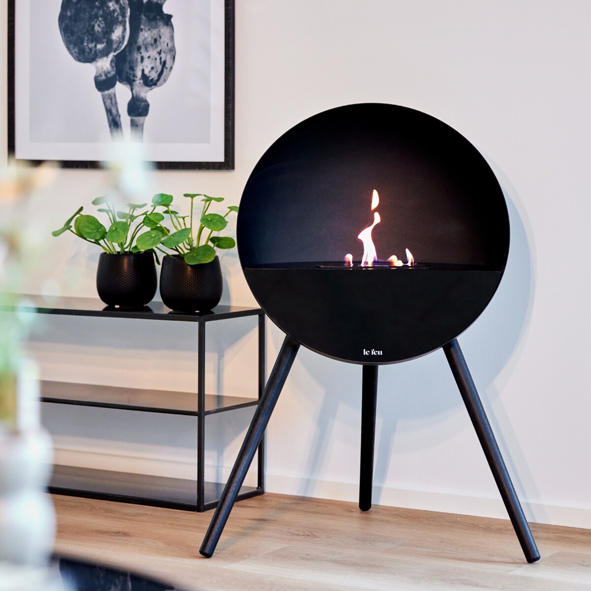 Chimenea de bioetanol EYE 802016 Negro-6