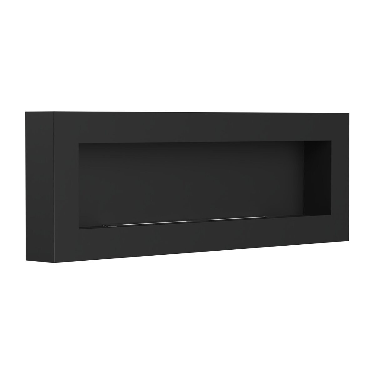Chimenea de Bioetanol de pared Bio E 1200 X 400 Box Negro-2