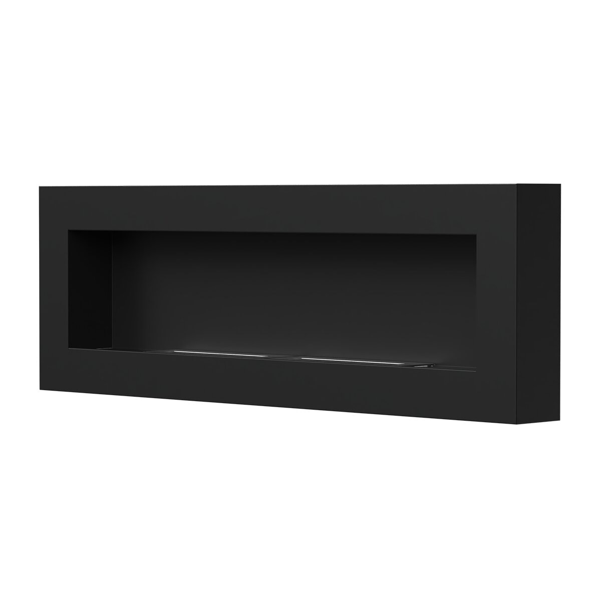 Chimenea de Bioetanol de pared Bio E 1200 X 400 Box Negro-3