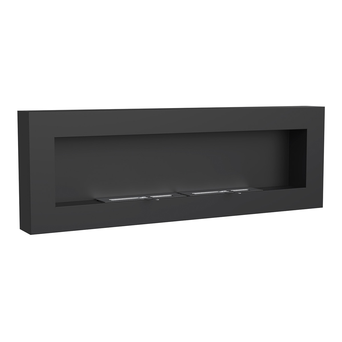 Chimenea de Bioetanol de pared Bio E 1200 X 400 Box Negro-7