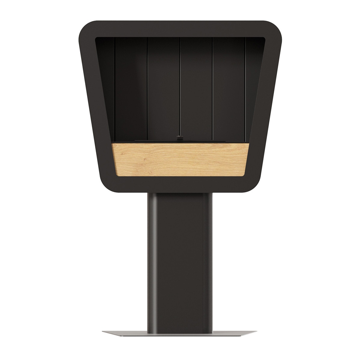 Chimenea de Bioetanol de suelo Bio PC Negro-2