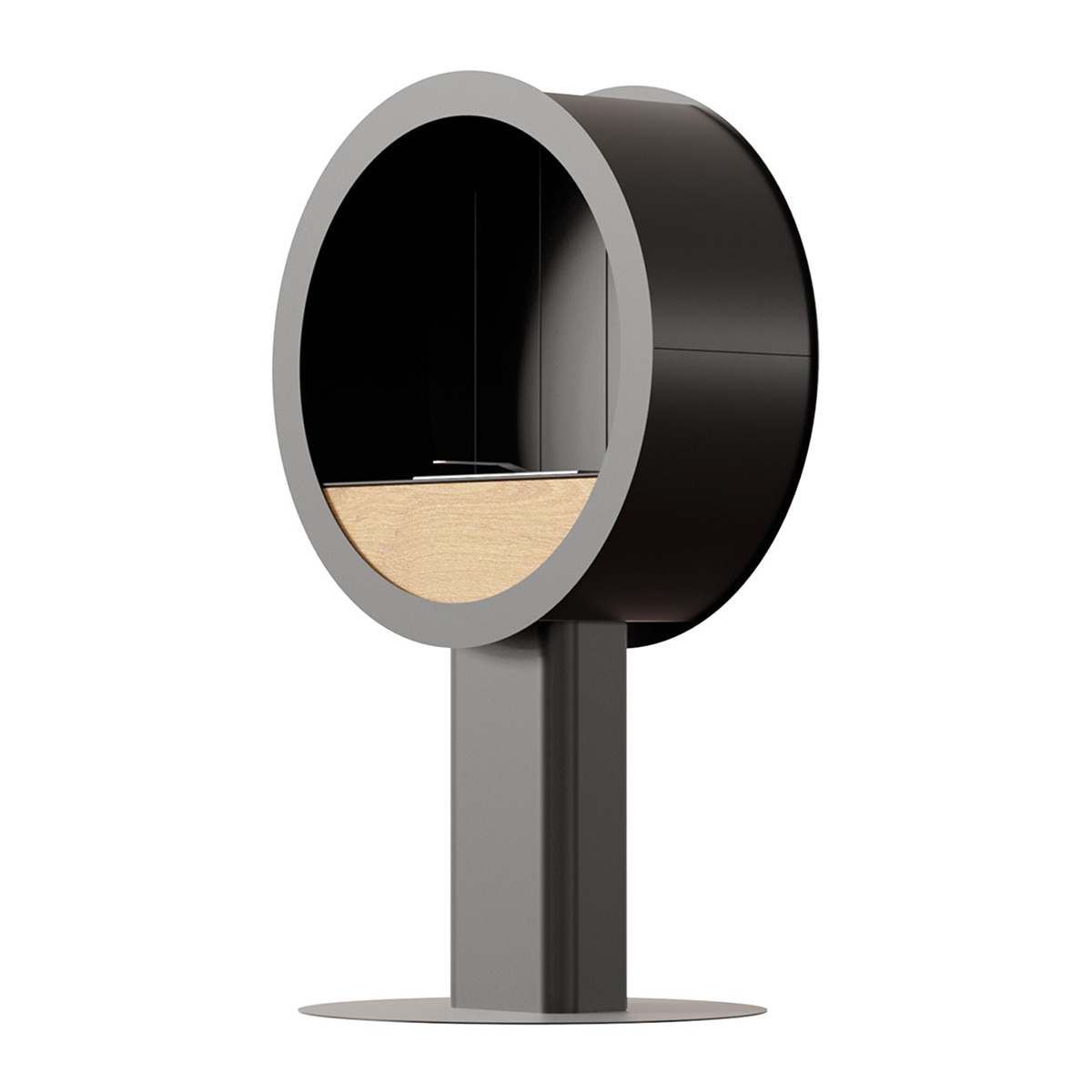 Chimenea de Bioetanol de suelo Bio PR Negro-4