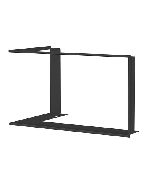 Marco de 6 lados para Chimenea Heat E2G81/40 Esquinera Izquierda Negro-1