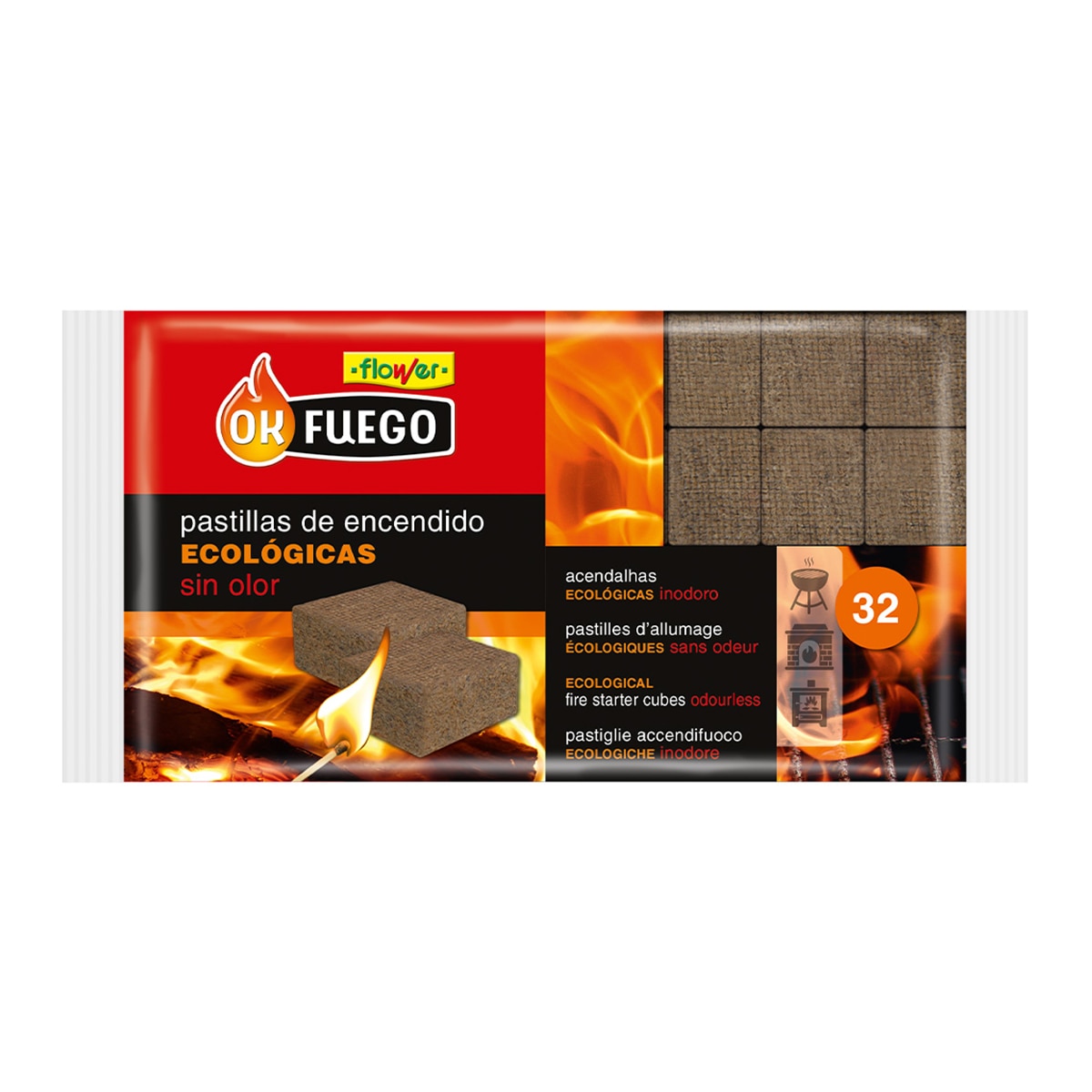 Imagem 0 de Acendalhas Ecológicas - 32 Unid