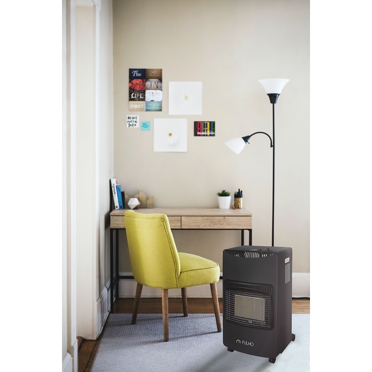 Estufa Gas Portátil Infrarrojos Fulmo 4,2 kW Negro-2