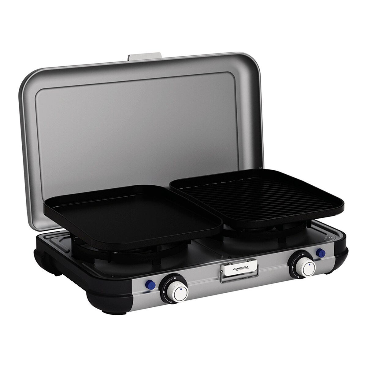 Cozinha a Gás de 2 Queimadores 2 Kw Cinzento-5