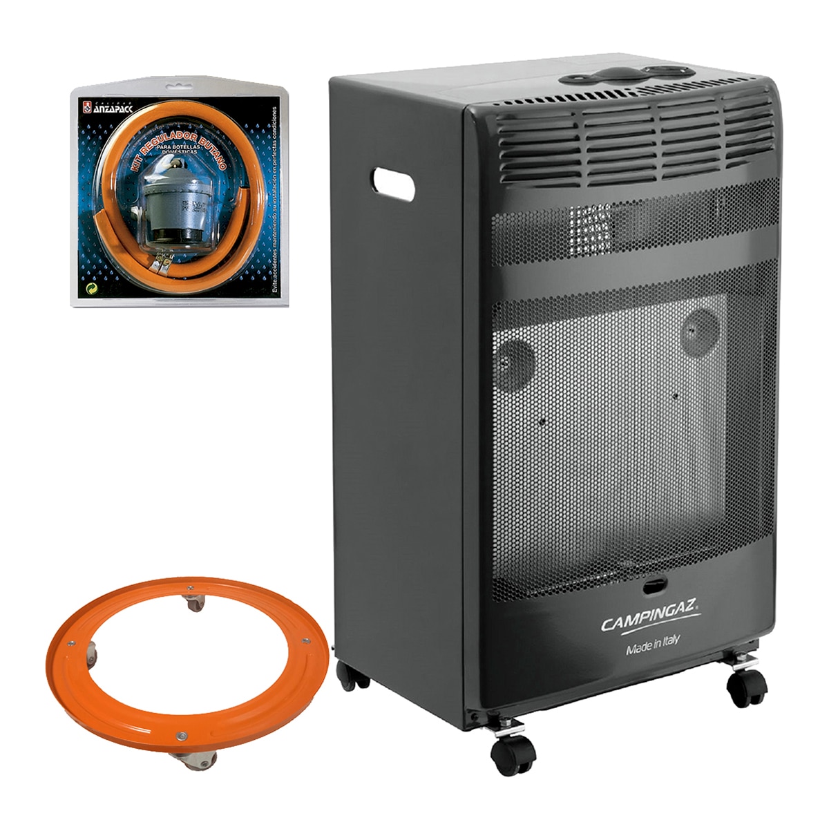 Imagen 0 de Pack Estufa Llama Azul BF5000+ Campingaz + Soporte Bombona + Kit Regulador