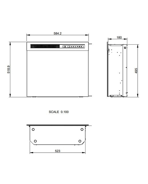 Insertable Eléctrico XHD23 Negro-8