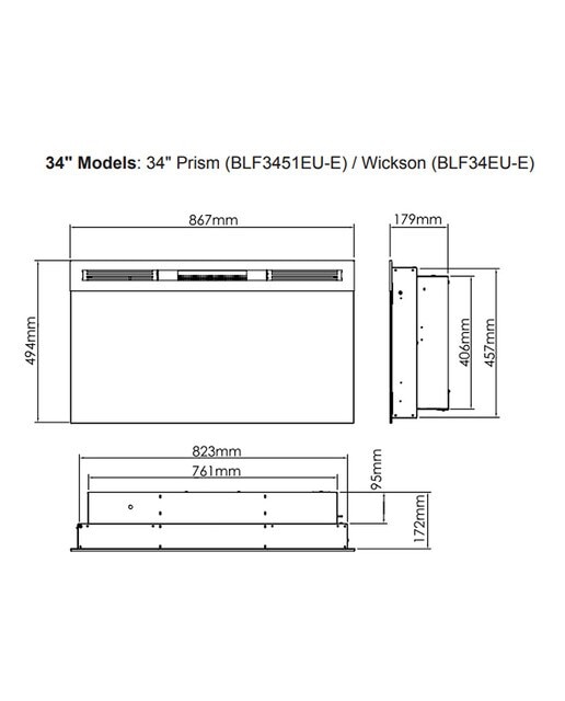 Simulador Eléctrico Colgar/Empotrar Prism 34 Negro-7