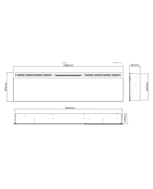 Simulador Eléctrico Colgar/Empotrar Prism 74 Negro-6