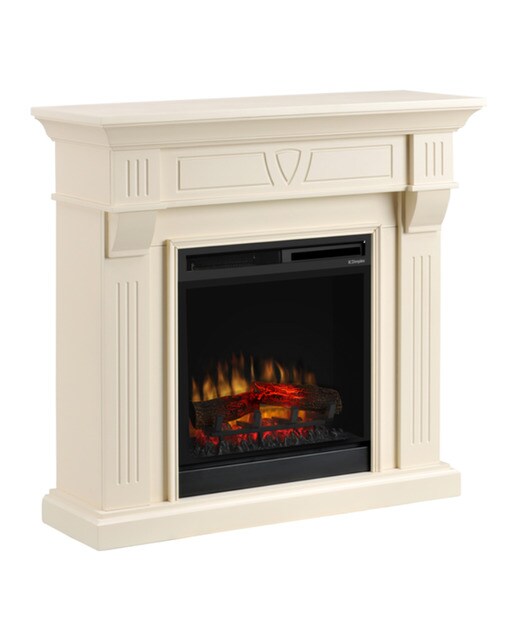 Chimenea Eléctrica Beethoven Optiflame Blanco crema-4