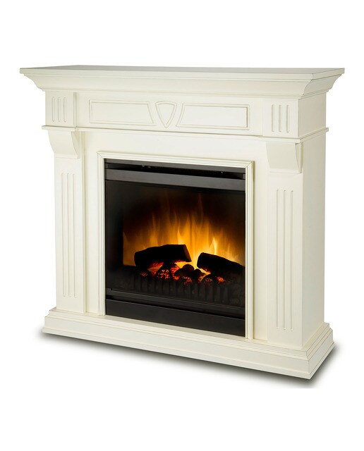 Chimenea Eléctrica Beethoven Optiflame Blanco crema-5